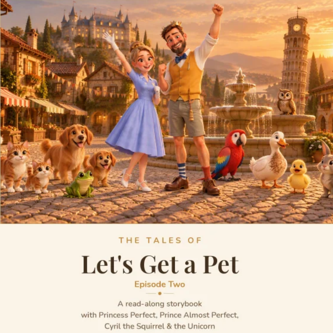 Let's get a pet - The Tales of Princess Perfect & Prince Almost Perfect - książka w wersji pdf + audio