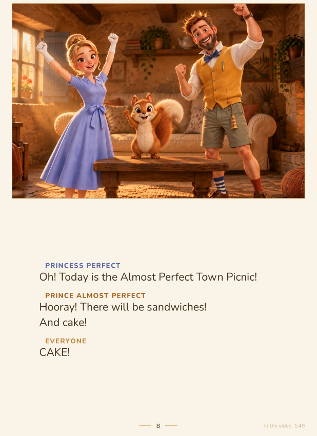 Welcome to the Town of Almost Perfect - The Tales of Princess Perfect & Prince Almost Perfect - książka w wersji pdf + audio - obrazek 4